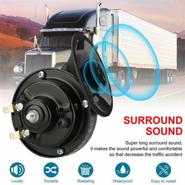 12V 115DB Super Loud Train Horn Waterproof for Motorcycles Cars Truck ...