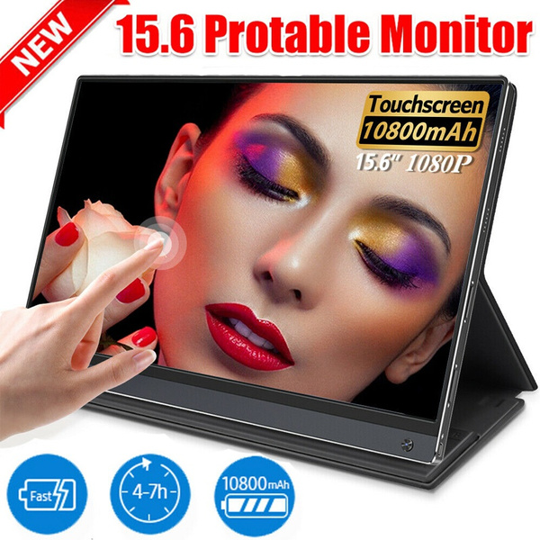 15.6" Touch Screen Portable Monitor Display IPS 1080P USB C HD Builtin