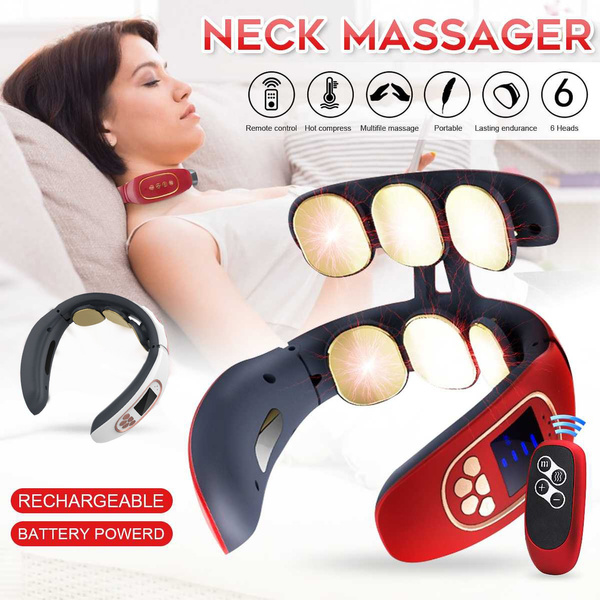 Smart 6 Heads Neck Massager & Cervical Massager (Electric And Rechargable)