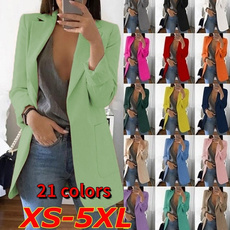 Plus Size, Spring/Autumn, Office, Long Sleeve