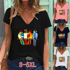 Summer, Plus Size, Graphic T-Shirt, Printed Tee