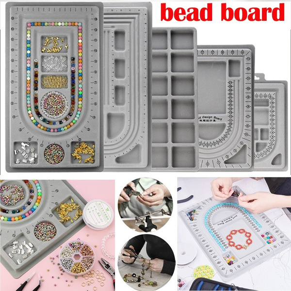 Flocked Bead Board Bracelet Necklace Beading Accessories Measuring tools  Design jewelry DIY Craft Tool Jewelry making