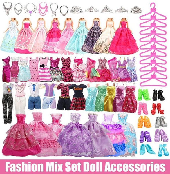 Random Set Fashion Doll Accessories for Barbie Doll Shoes Boots