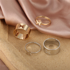 Couple Rings, butterfly, butterflyring, Fashion