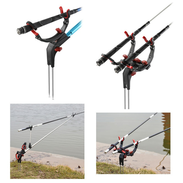 Rod Stand Rod Holder for Bank Fishing 360 Degree Adjustable Fishing Pole  Holder