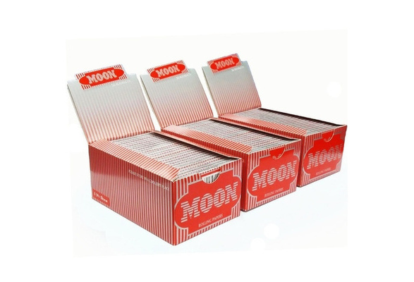 3 Box 50 Booklet Moon Cigarette Rolling Paper 70*36 Wood Paper 7500 Leaves