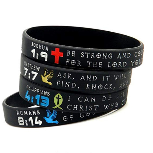 Bible Verse Bracelet Wristband Christian Religious Jewelry Gifts 