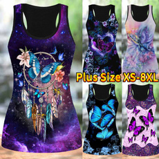 butterfly, Women Vest, Vest, summer t-shirts