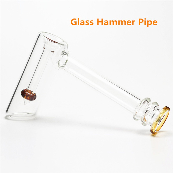 Cool Glass Hammer Pipe Oil Rigs Oil Burner Water Pipe Glass Bubbler For