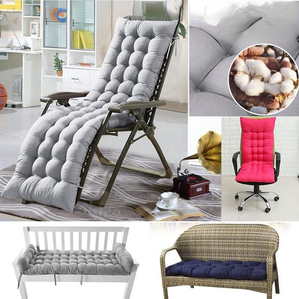Long Cushion Recliner Chair Cushion Thicken Foldable Rocking Chair