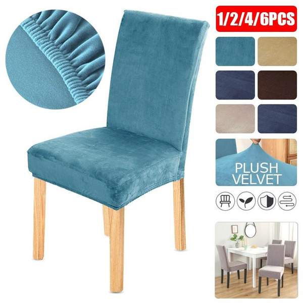 Velvet slipcover 2024 dining chair