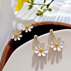 daisyearring, cute, Flowers, Jewelry