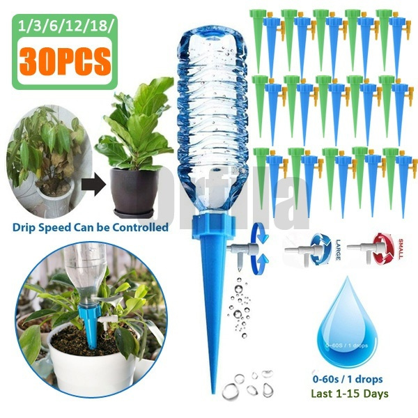 Automatic Garden Cone Watering Spike Plant Flower Waterer Bottle Irrigation S! 