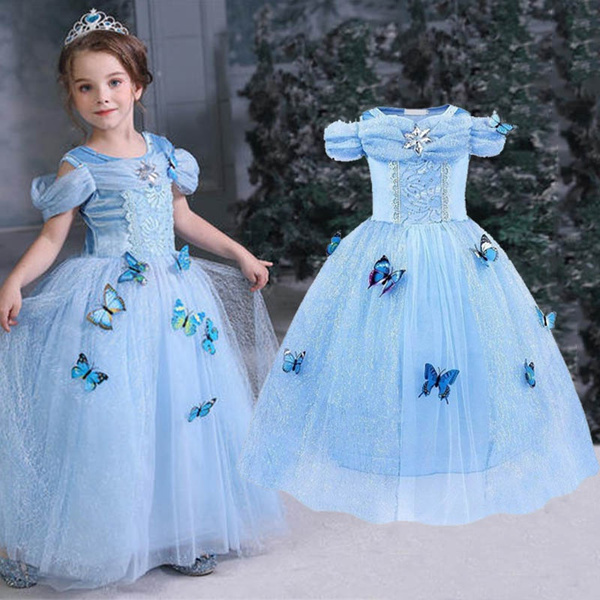 Princess Costume Butterfly Princess Dress Girl Party Role Playing Set