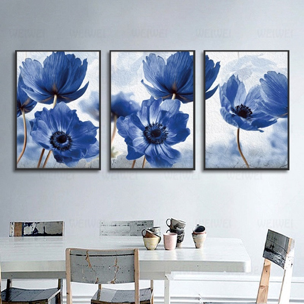 Plants Flower Canvas Poster Minimalism Art Painting Modern Home Wall Decoration 