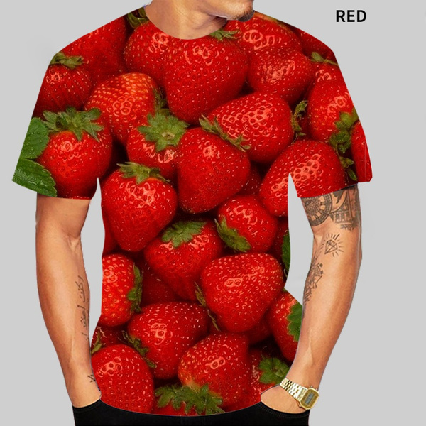 Summer Fashion Fun Fruit Strawberry 3D 