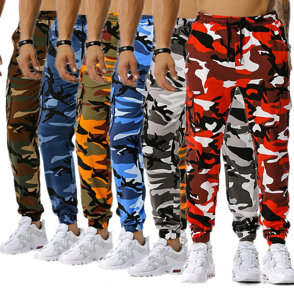 Men's Camouflage Pants Military Combat Cargo Pants Casual