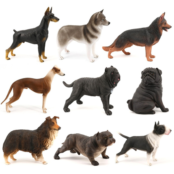 Plastic toy best sale dogs