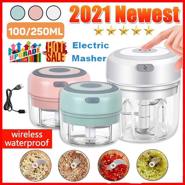 Kitchen tools electric garlic masher mini crusher chopper usb charging food  processor garlic minced meat kitchen accessories