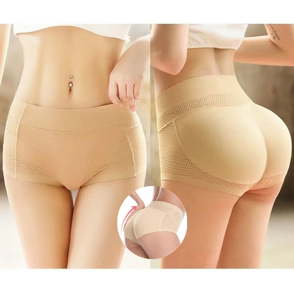 Plus Size Women Sponge Padded Push Up Panties Butt Lifter G-string