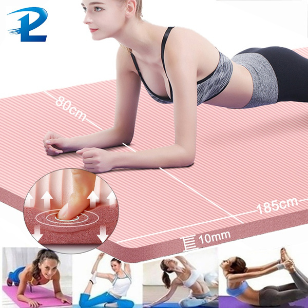 185 * 80CM Larger High Quality NBR Yoga Mat Non-slip Yoga Mats for Fitness  Mat Tasteless Pilates Gym Exercise Thickening Fitness Sports Pad Supporting