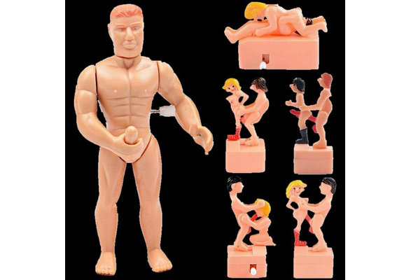 2021 New Funny Clockwork Jump People Bouncing Boobs Joke Tricky Gift Adult  Spoof Toys Party Props