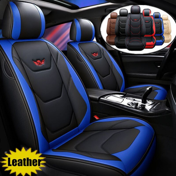 New Luxury Universal 5D PU Leather Front Seat Cover Car Seat Mat Waterproof  Car Seat Protector Breathable