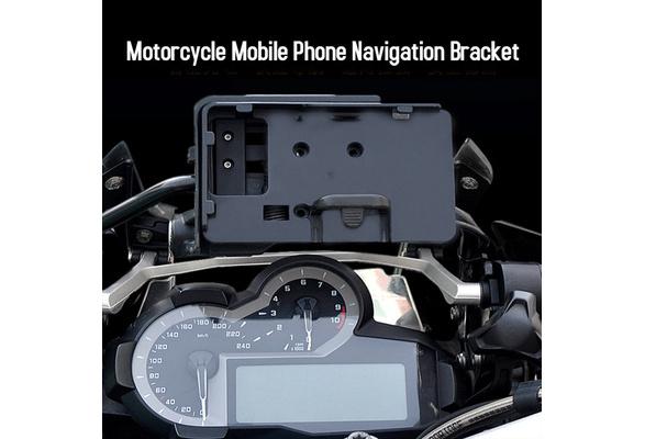 Accessoires Moto avec 2 en 1 Câble de Charge Micro-USB et Lightning KKmoon Support de Téléphone Portable Compatible avec B MW R1200RT R1250RT Support de Navigation GPS 2014-2019 