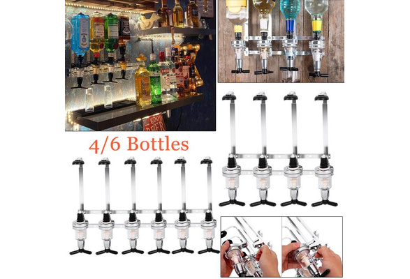 Liquor Dispenser 4/6 Bottle Wine Beer Alcohol Drink Wall Mounted