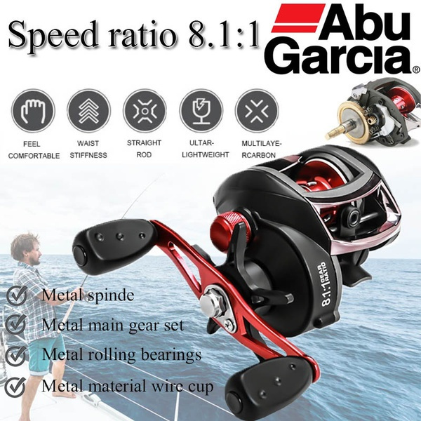 2021 water drop wheel bait reel black Max3 BMAX3 right hand left hand fishing  reel 5BB 6.4:1 202g MaxDrag 8kg bait reel