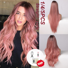 wig, pink, pinkwiglacefront, lacefronthumanhairwig
