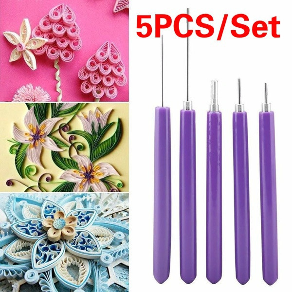 5PCS/Set Creative DIY Diffraction Paper Tool Quilling Paper Pen