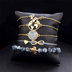 Charm Bracelet, Turtle, Love, gold