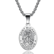 Steel, hip hop jewelry, Stainless Steel, stmichaelnecklace
