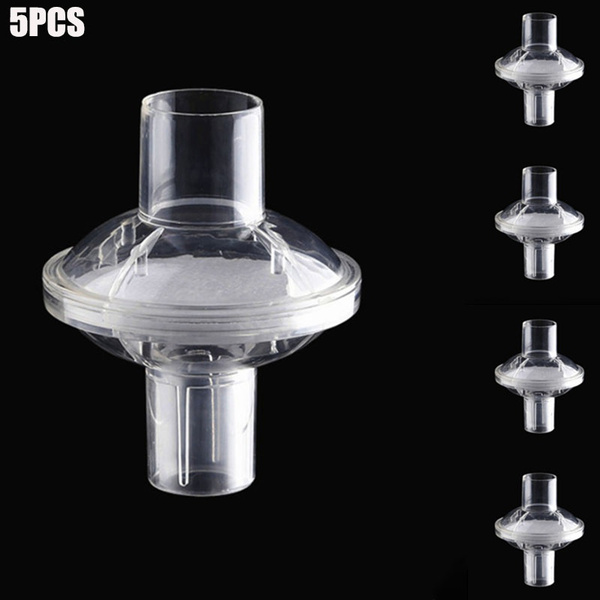5 Packs Universal Fit InLine Bacterial Viral Filter for for CPAP BiPAP