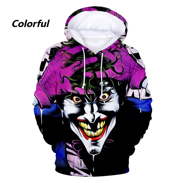 Haha Joker Felpa Con Stampa 3D Felpe Con Cappuccio Uomo E Donna Hip Hop  Divertente Autunno Streetwear Felpe Con Cappuccio Felpa Per Coppie Vestiti  | Wish