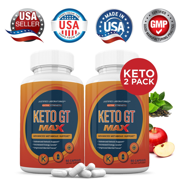 (2 Pack) Keto GT Max 1200MG Keto Pills Advanced Ketogenic Supplement