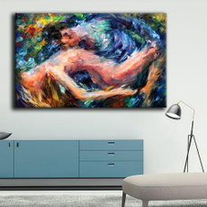 Love, Home Decor, Abstract Oil Painting, Hotel