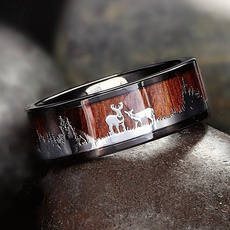 brown, personalizedmensring, silhouette, wedding ring