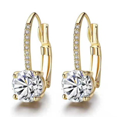 18k gold, Gemstone Earrings, topazearring, Earring