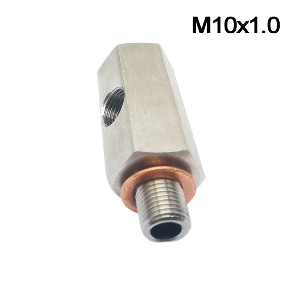 1/8''NPT X M10 Oil Pressure Sensor T Piece Adapter Turbo Supply Feed Gauge 20