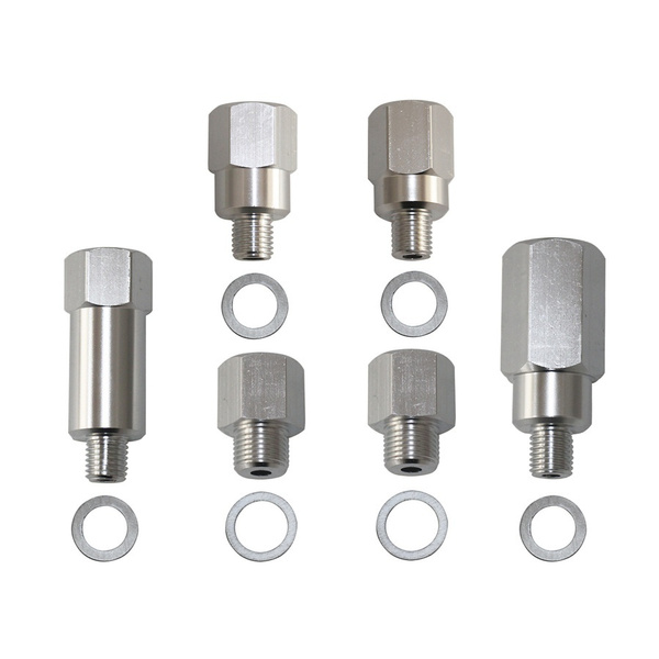 Engine Oil & Coolant Sensor Gauge 1/8 3/8 1/2 NPT Swap Kit For LS