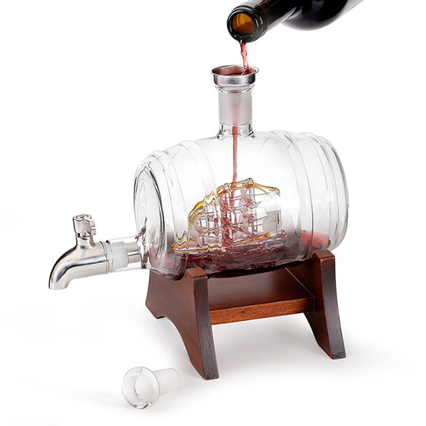 Globe vin whisky décanteur, distributeur d'alcool bière liqueur