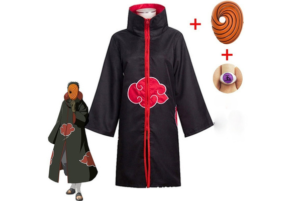 Anime NARUTO Cosplay Costume Uchiha Sasuke Tobi Obito Akatsuki Hallowe –  Wolf Store Logistics