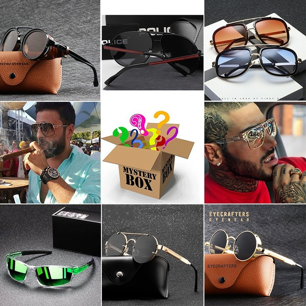 Premium Brand Fashion men's Sunglasses Mystery Box Mixed /random Color ALL  NEW