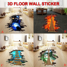 3dbridgewallsticker, floor, homefurnishingdecoration, Stickers