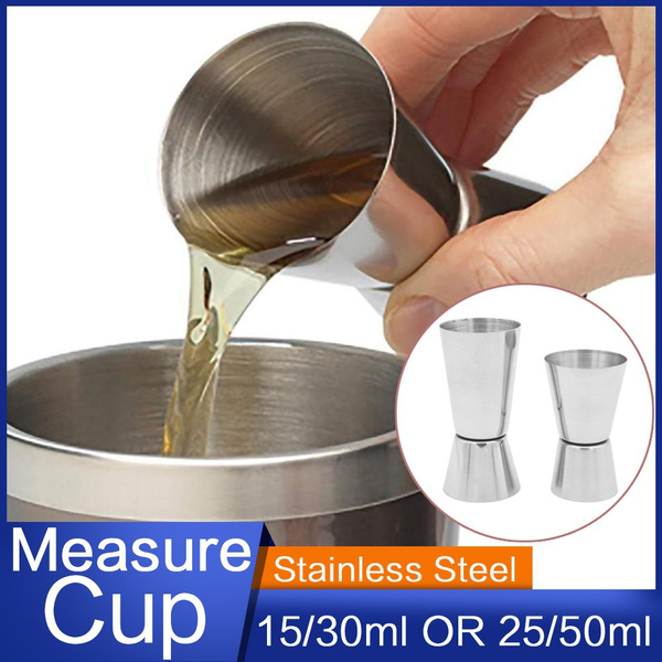 15/30ml 25/50ml Stainless Steel Cocktail Cup Drink Mixer Jigger