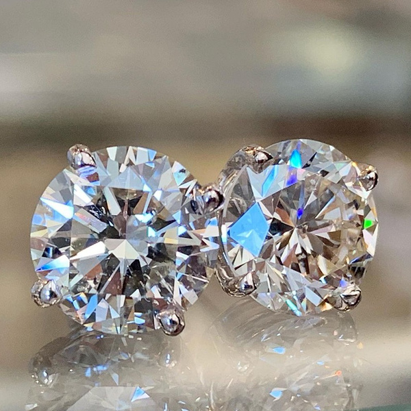 4 carat deals moissanite earrings