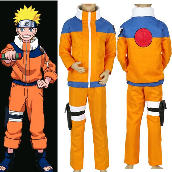 Kids Anime Naruto Shippuden Uzumaki Naruto Cosplay Costume Boys