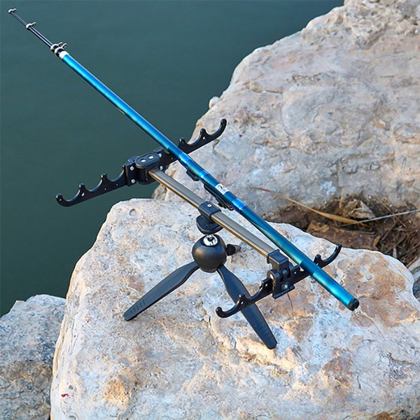 Aluminum Alloy Fishing Rod Stand Fishing Pole Rack Bracket Camera Tripod Fish  Rod Holder Fishing Gear